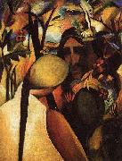 August Macke Indianer painting